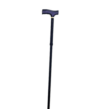 Aluminium Folding Walking Stick – Black