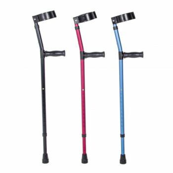 Aluminium Elbow Crutch – Large (Black) (Pc)