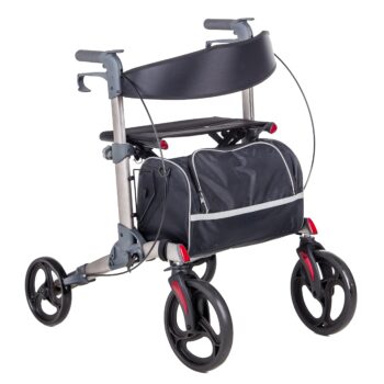 Alum. 4-Wheel Deluxe Rollator